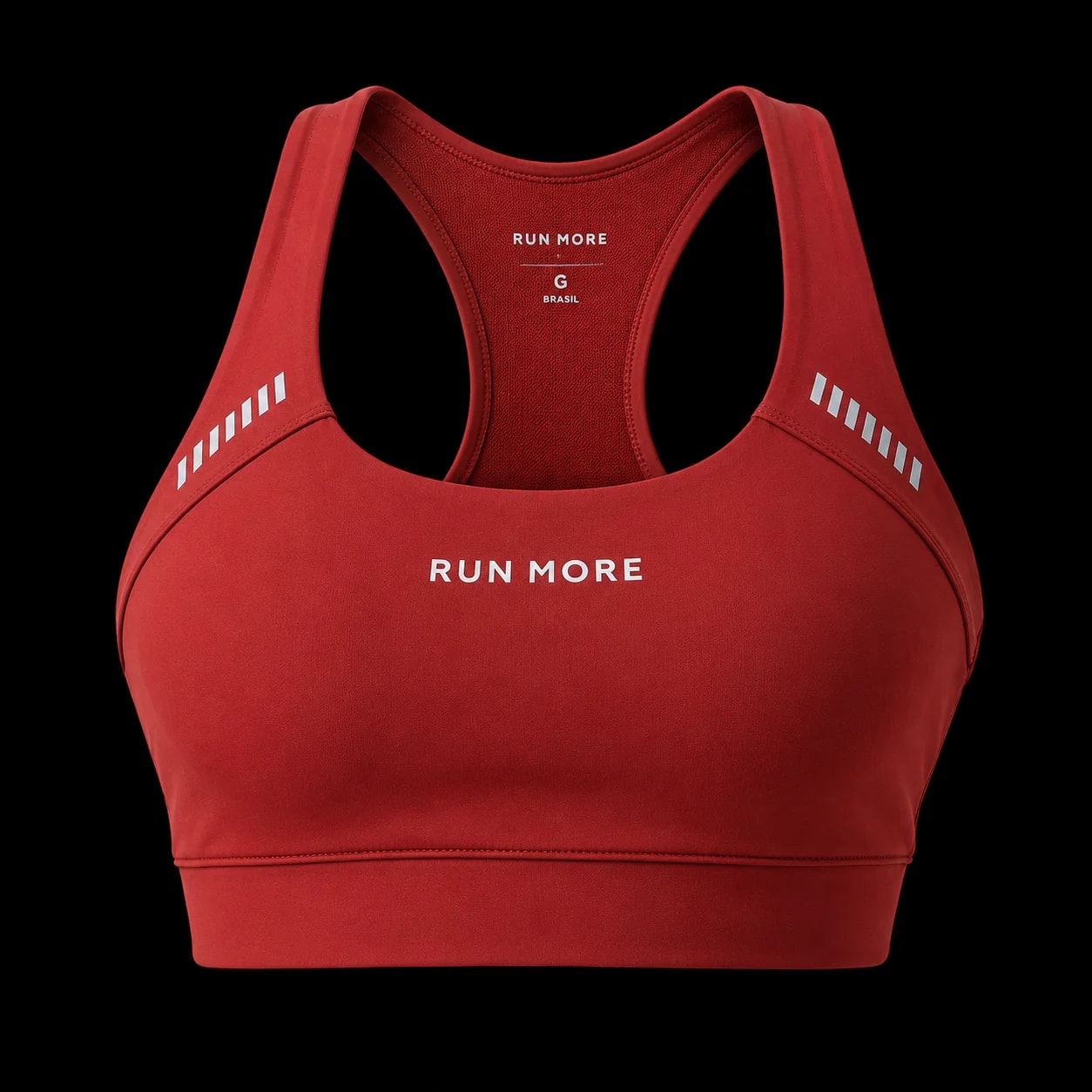 Top deportivo rojo Run More